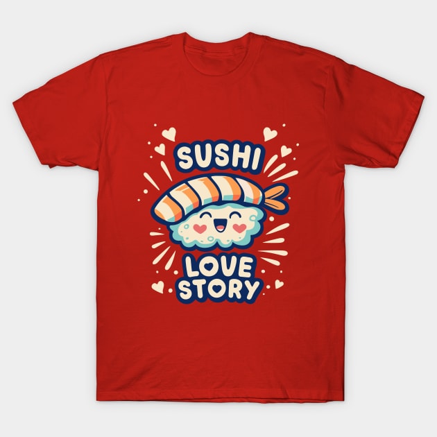 Sushi Love Story T-Shirt by SimplyIdeas